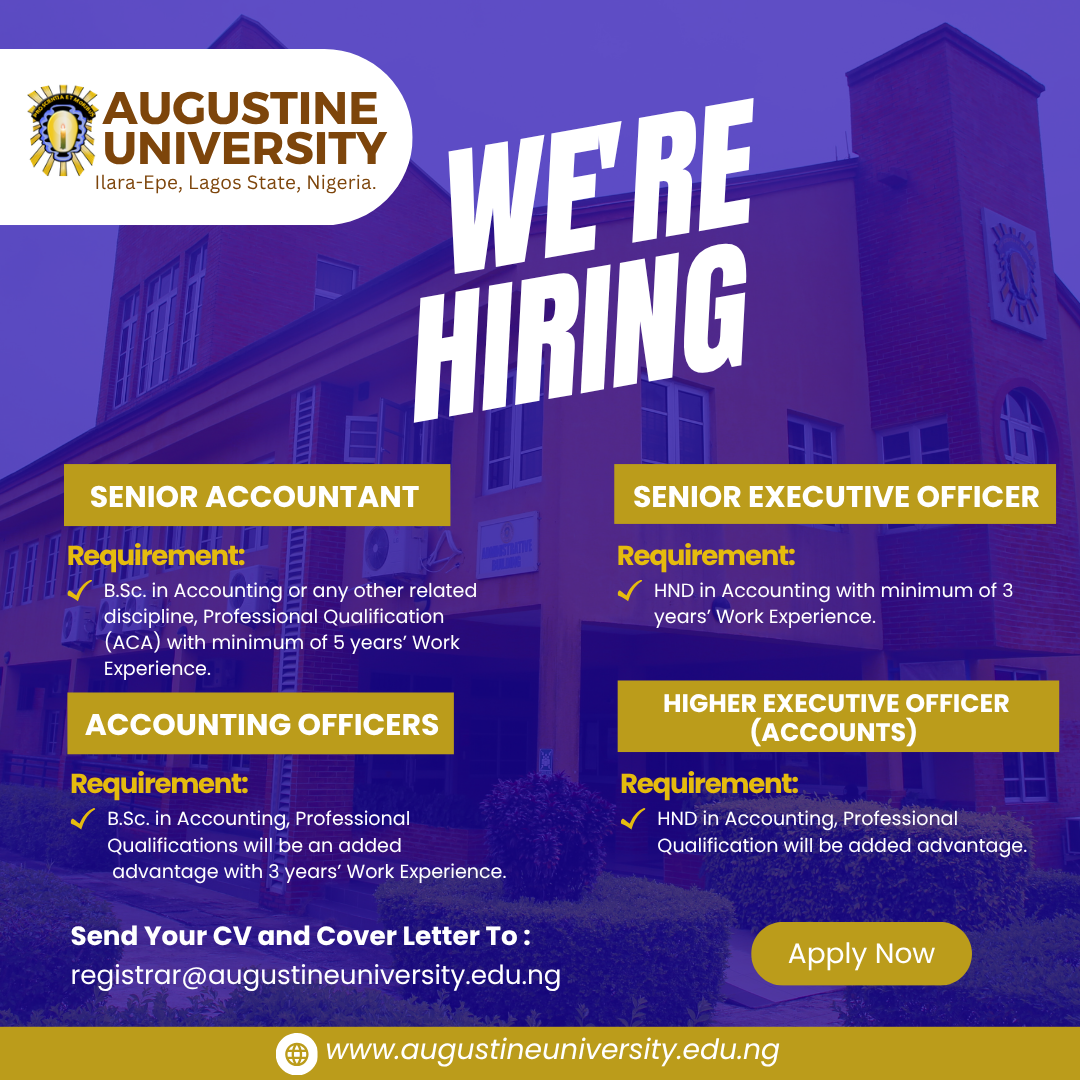 VACANCY IN THE BURSARY DEPARTMENT